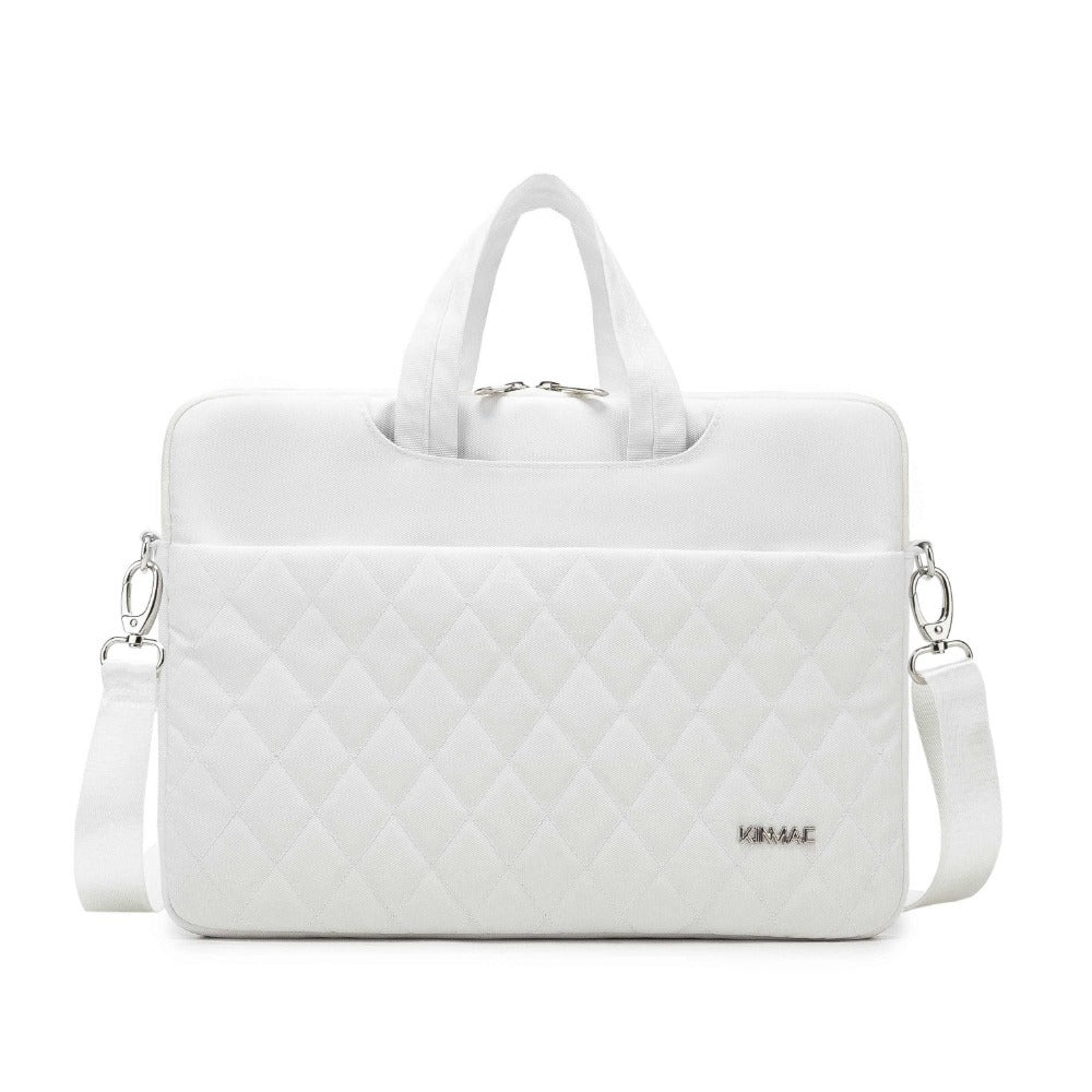 Kinmac, Business Laptop Bag Kmc434 White Embroidery, High Quality, Soft Interior Lining & Water-Resistant, Available in Different Sizes