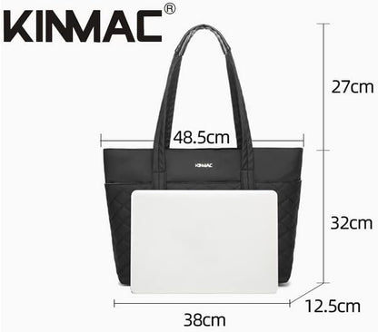 Kinmac, 15.6? Women's Laptop Tote ? Chic, Spacious Work-Ready Handbag