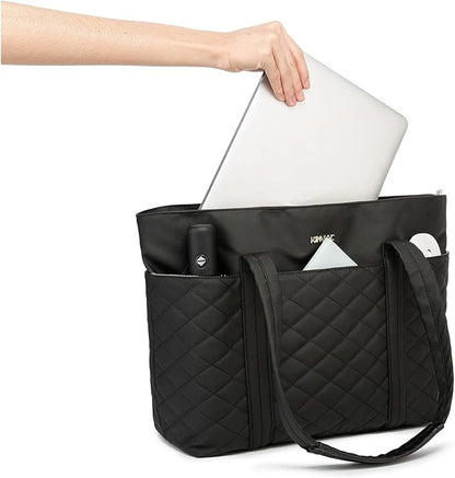 Kinmac, 15.6? Women's Laptop Tote ? Chic, Spacious Work-Ready Handbag