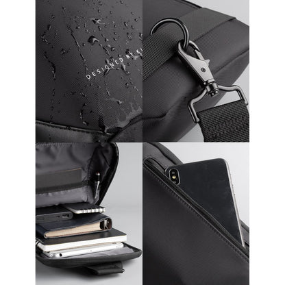 Kingsons, Multifunctional Chest Bag Ks3211W Black Water-Resistant, Shock-Resistant, Slim Deisgn