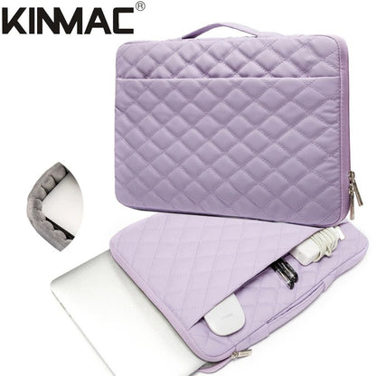 Kinmac, Vertical Design Sleeve KMC457-58 Purple Embroidery, High Quality, Soft Interior Lining & Water-resistant, Available in Different Sizes