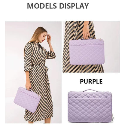 Kinmac, Vertical Design Sleeve KMC457-58 Purple Embroidery, High Quality, Soft Interior Lining & Water-resistant, Available in Different Sizes