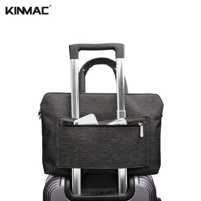 Professional KINMAC Laptop Bag KMC 468-69: Premium PU Leather, Water-Resistant, 3-Compartment Storage [13-14 Inch]