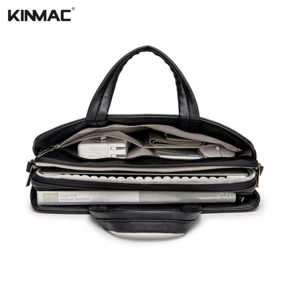 Luxury Quality KINMAC Laptop Bag KMC470-71, Premium Material, 3 Compartments, Water & Scratch-Resistant [13-14 Inch]
