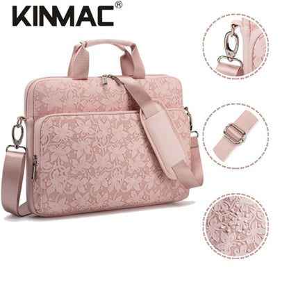 Kinmac 360 Degree Shockproof Embossed Leather Laptop Case KMC472-73 Cloud Flower with Military Grade Protection, Available in Different Sizes
