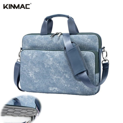 Kinmac 360 Degree Shockproof Embossed Leather Laptop Case KMC474-75 Denim with Military Grade Protection, Available in Different Sizes