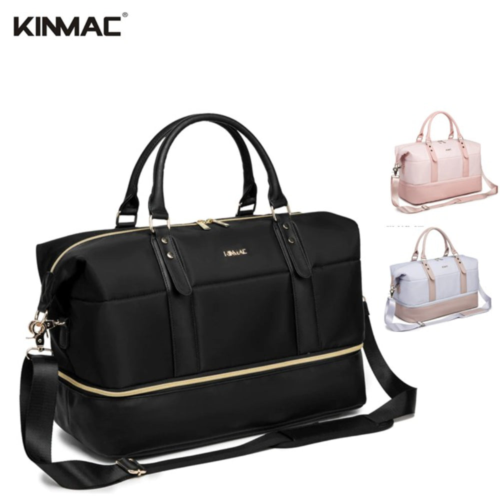 KINMAC The Ultimate 3-in-1 KMC478-79-80 Travel Duffel Water-Resistant Weekender with Shoe Compartment & Laptop Sleeve, Available in Different Colors