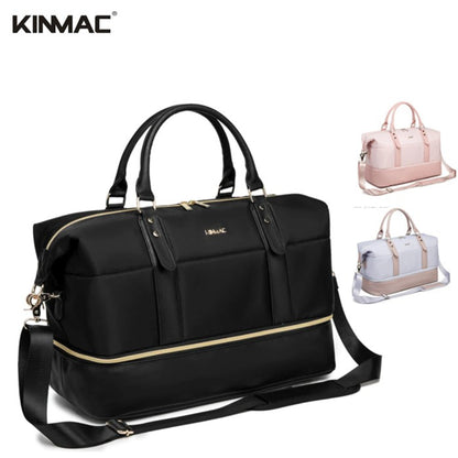 KINMAC The Ultimate 3-in-1 KMC478-79-80 Travel Duffel Water-Resistant Weekender with Shoe Compartment & Laptop Sleeve, Available in Different Colors