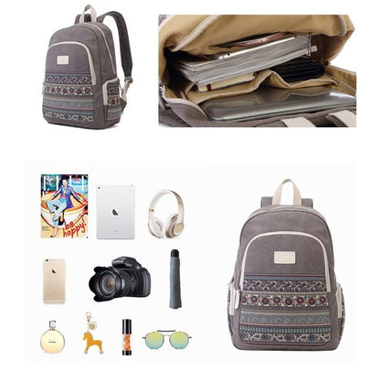 Canvasartisan, Backpack T39-3 (14 - 15.4 Inch) Gray, Durable, Water-Resistant & Light Weight