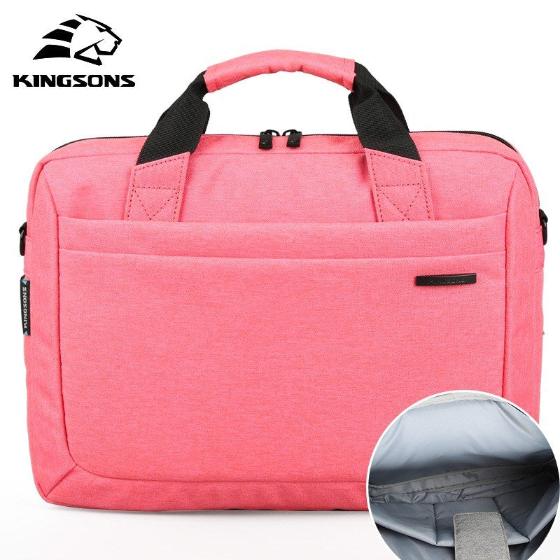 Kingsons, Simple Design Bag Ks3069W Pink, 14 Inch Water-Resistant, Light Weight