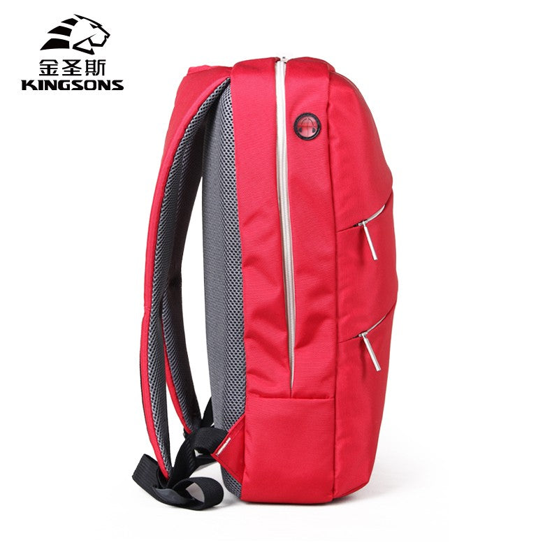 Kingsons, Backpack Ks3037W Red, 14.1 Inch Water-Resistant, Light Weight