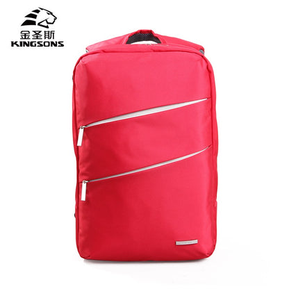 Kingsons, Backpack Ks3037W Red, 14.1 Inch Water-Resistant, Light Weight