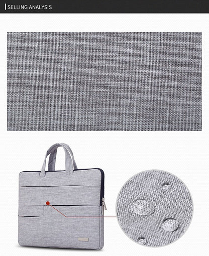 Canvasartisan Slim Laptop Sleeve L3-02 (13-14 Inch) Dark Gray,  Water-Resistant