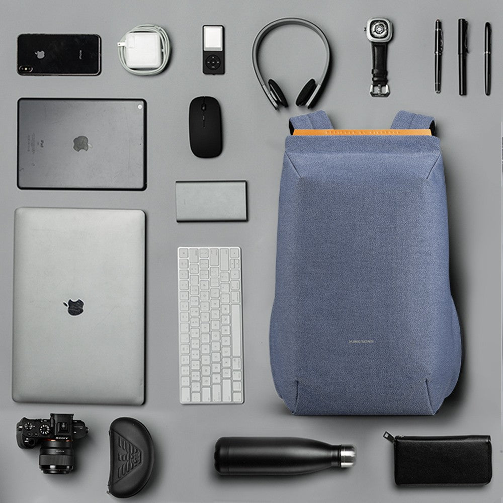 Kingsons, Simple Design Backpack Ks3207W, 15.6 Inch, Dark Gray, Water-Resistant, Light Weight