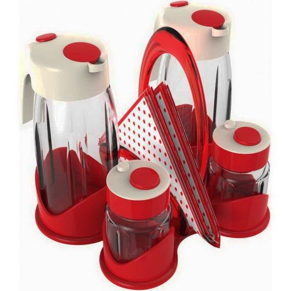Bager, Quella Oil Bottle And Salt Shaker Set