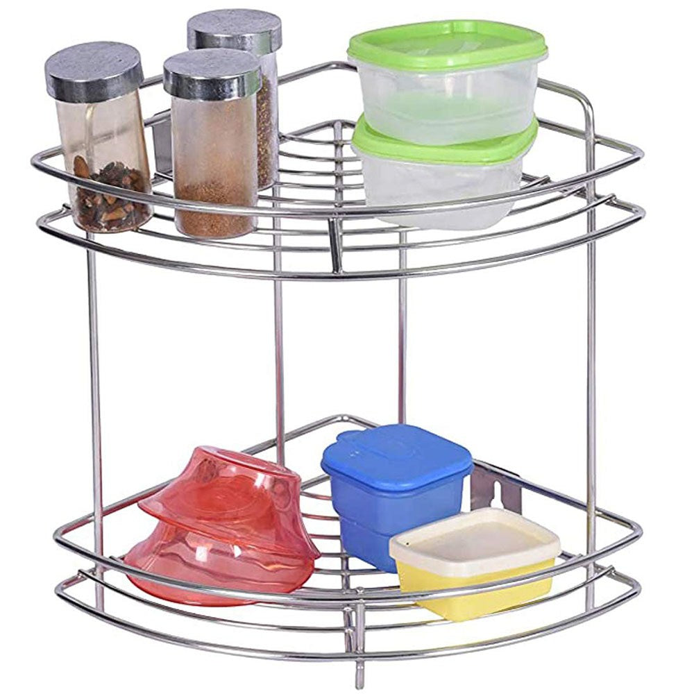 Cool Gift, Stainless Steel Corner Rack/Shelves, Available in Different Sizes