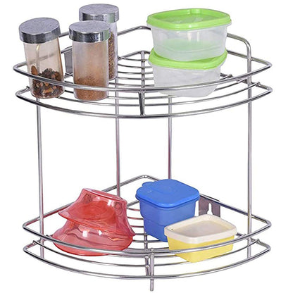 Cool Gift, Stainless Steel Corner Rack/Shelves, Available in Different Sizes