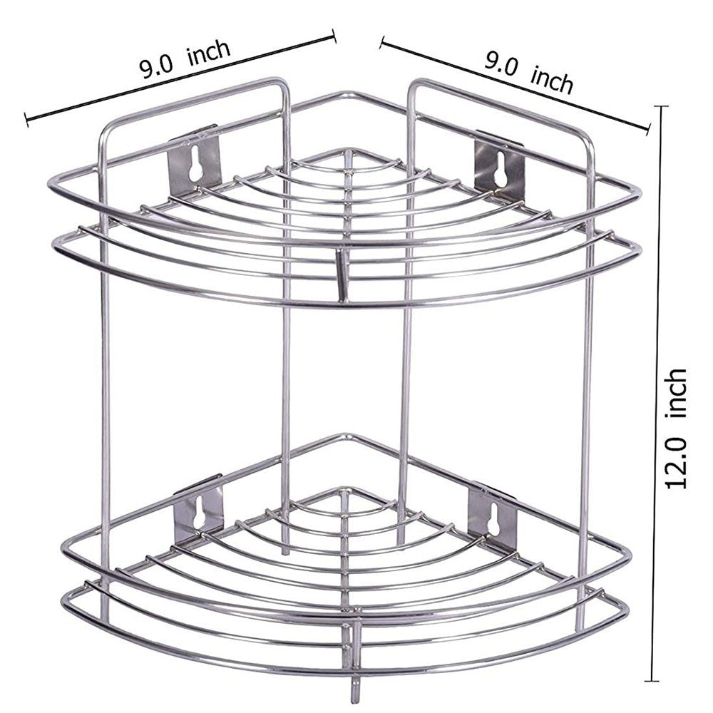 Cool Gift, Stainless Steel Corner Rack/Shelves, Available in Different Sizes