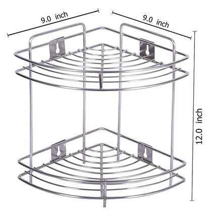 Cool Gift, Stainless Steel Corner Rack/Shelves, Available in Different Sizes