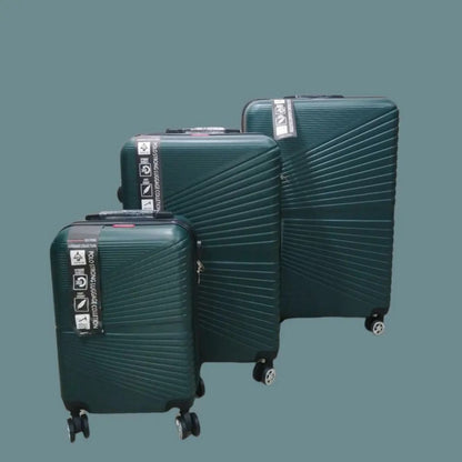 Basics, Travel Suitcase Bags Hardside 4 Wheels Luggage 3-Piece Set, Available in Different Colors