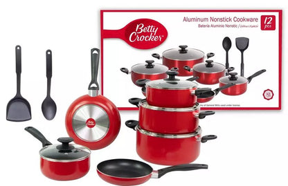 Betty Crocker, Teflon Set Of 12 Pcs