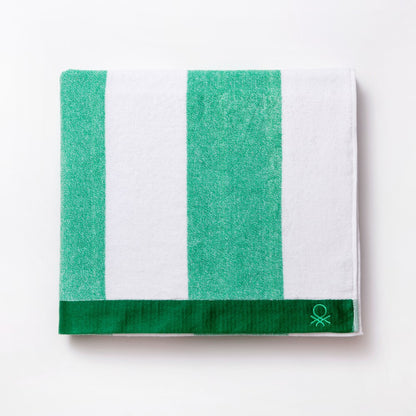 Benetton Home, Rainbow Beach Towel 90x160cm 450Gsm 100% Terry Cotton Green Rainbow Be, BE-0201