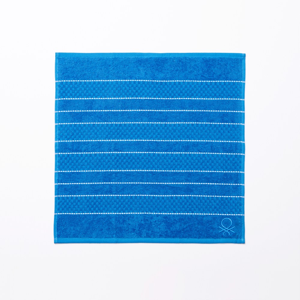 Benetton Home, Set 3Pcs Kitchen Towel & Napkin (Terry Towel + Napkin 50x70cm (X2)) 100& Cotton Blue Rainbow Be, BE-0856