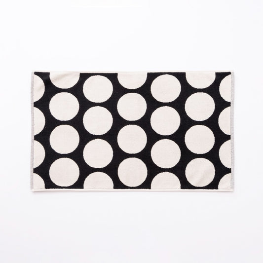 Benetton Home, Bathmat 50x80cm 1000Gsm 100% Cotton Black Dots FW23 Be, BE-2173
