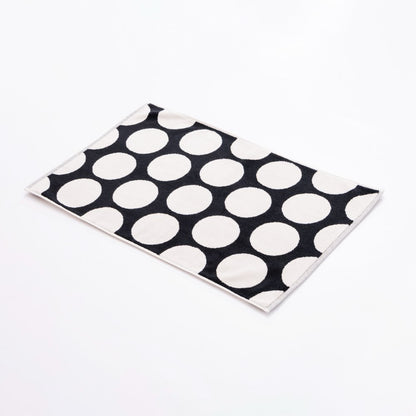 Benetton Home, Bathmat 50x80cm 1000Gsm 100% Cotton Black Dots FW23 Be, BE-2173