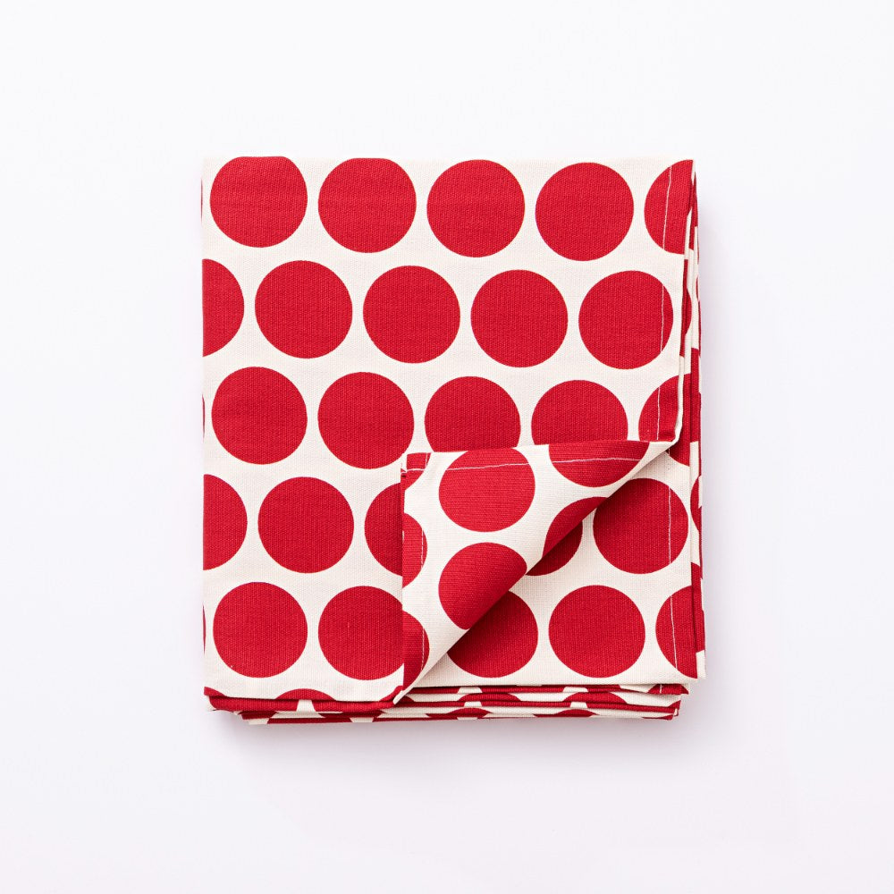 Benetton Home, Table Cloth 170x200cm Printed 190Gsm 100% Panama Cotton Black Dots FW23 Be, BE-2180