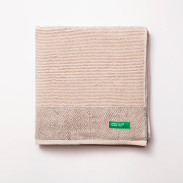 Benetton, Bath Towel 70x140cm 450Gsm 100% Cotton [Beige], BE-2381