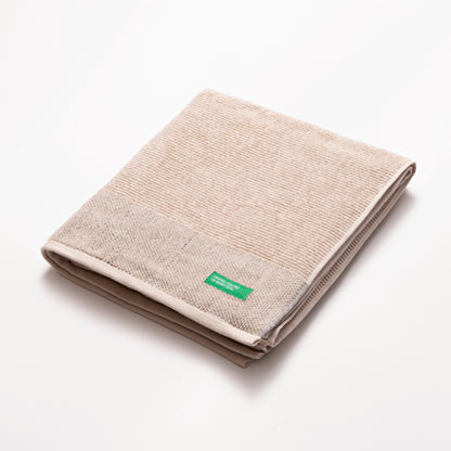 Benetton, Bath Towel 70x140cm 450Gsm 100% Cotton [Beige], BE-2381