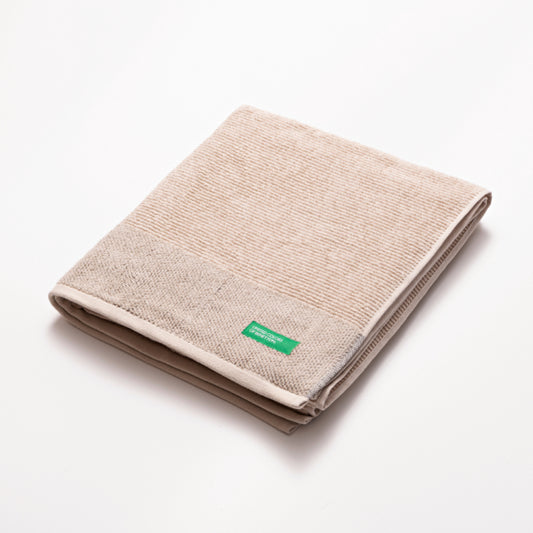 Benetton, Bath Towel 70x140cm 450Gsm 100% Cotton [Beige], BE-2381