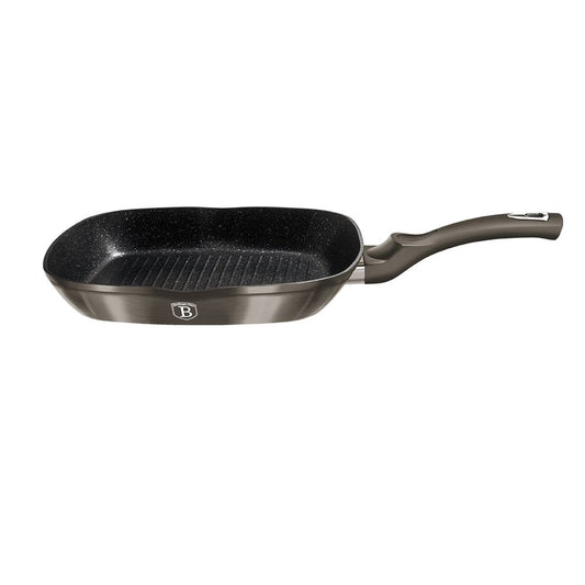 Berlinger Haus, Grill Pan 28 Cm<Br>+ 1Pc Free Protector, Carbon Metallic Line