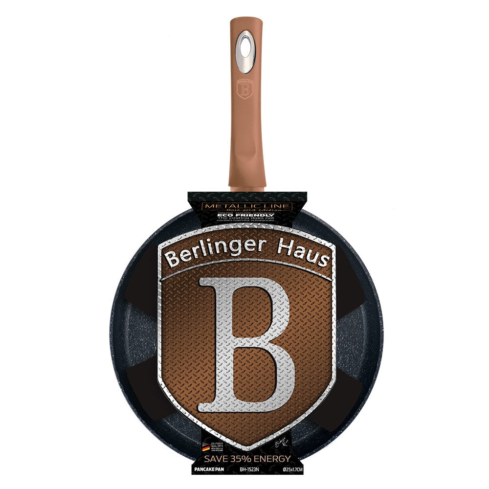 Berlinger Haus, Forged Aluminum, Flip Frypan 26 Cm 2.8L, Metallic Rose Gold