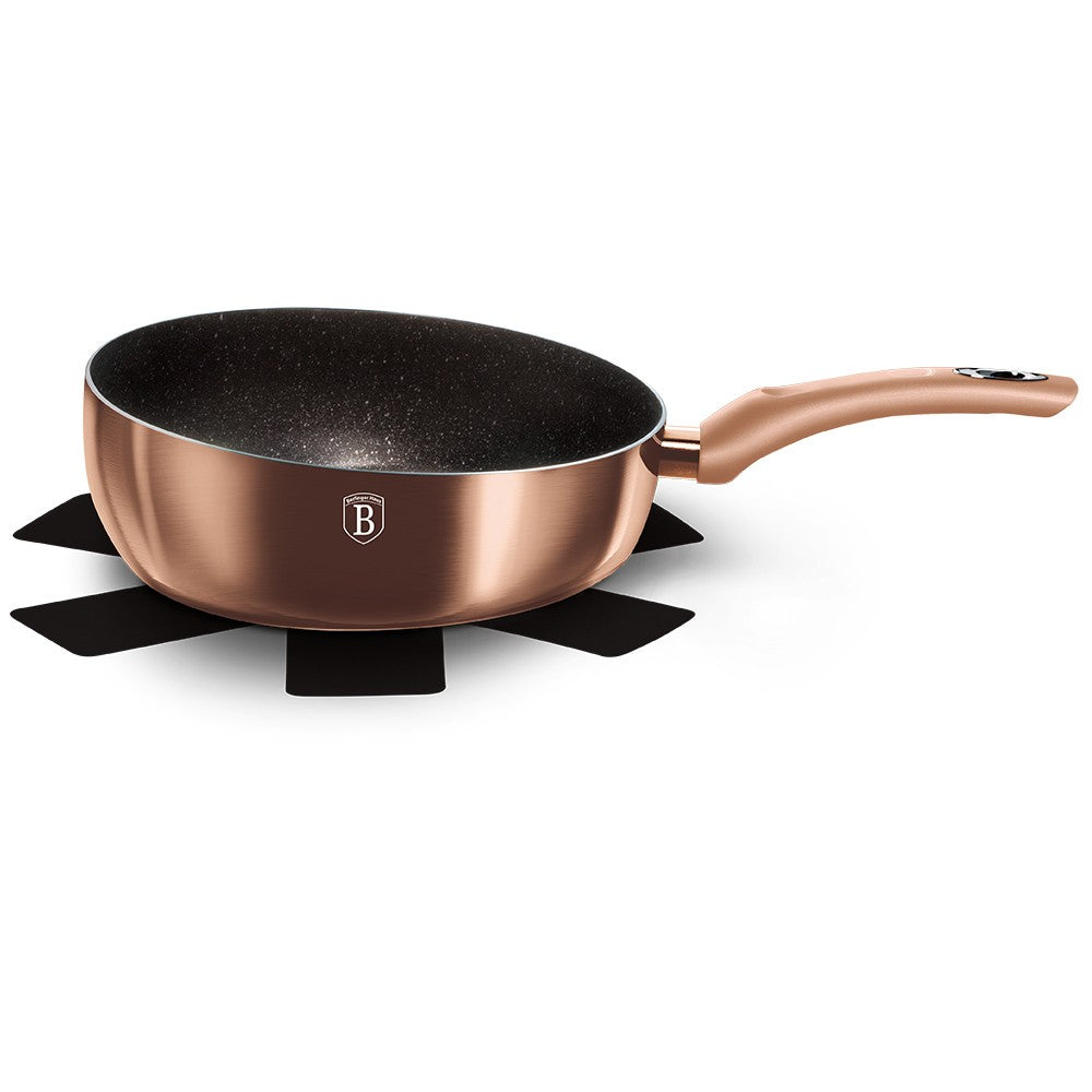 Berlinger Haus, Forged Aluminum, Flip Frypan 26 Cm 2.8L, Metallic Rose Gold