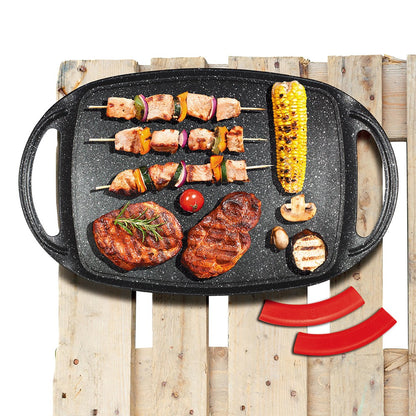 Berlinger Haus, Grill Plate, 47 Cm, Metallic Line Burgundy Edition