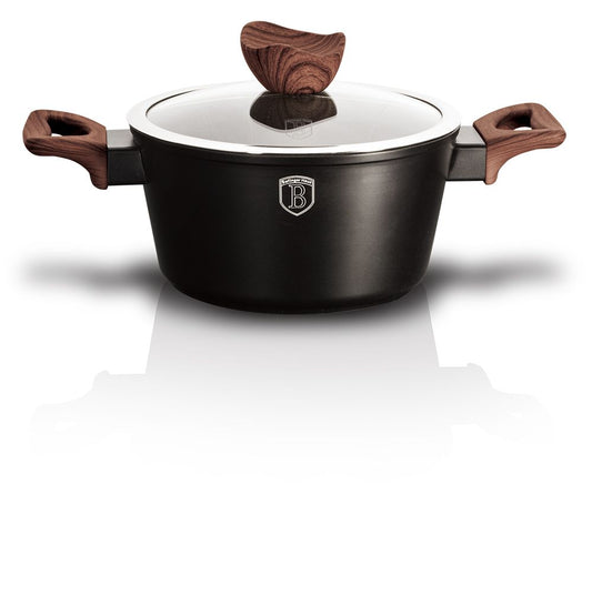 Berlinger Haus, Casserole With Lid 20 Cm, Ebony Rosewood Collection
