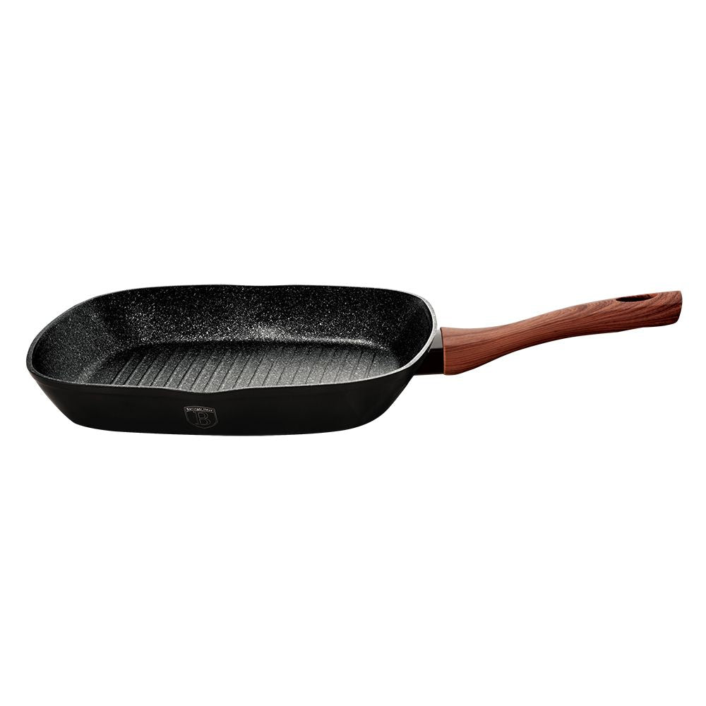 Berlinger Haus, Grill Pan 28 Cm, + 1Pc Free Protector, Ebony Rosewood Collection