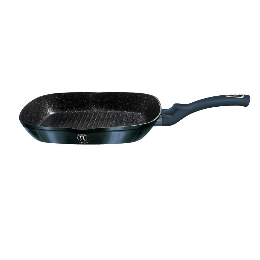 Berlinger Haus, Grill Pan, 28 Cm, Metallic Line Aquamarine Edition<Br><Br>Free Protector