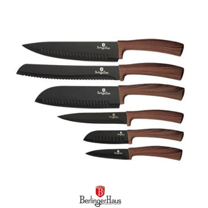 Berlinger Haus, 6 Pcs Knife Set, Original Wood