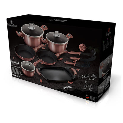 Berlinger Haus, 12+2 Pcs Cookware Set, I-Rose Edition