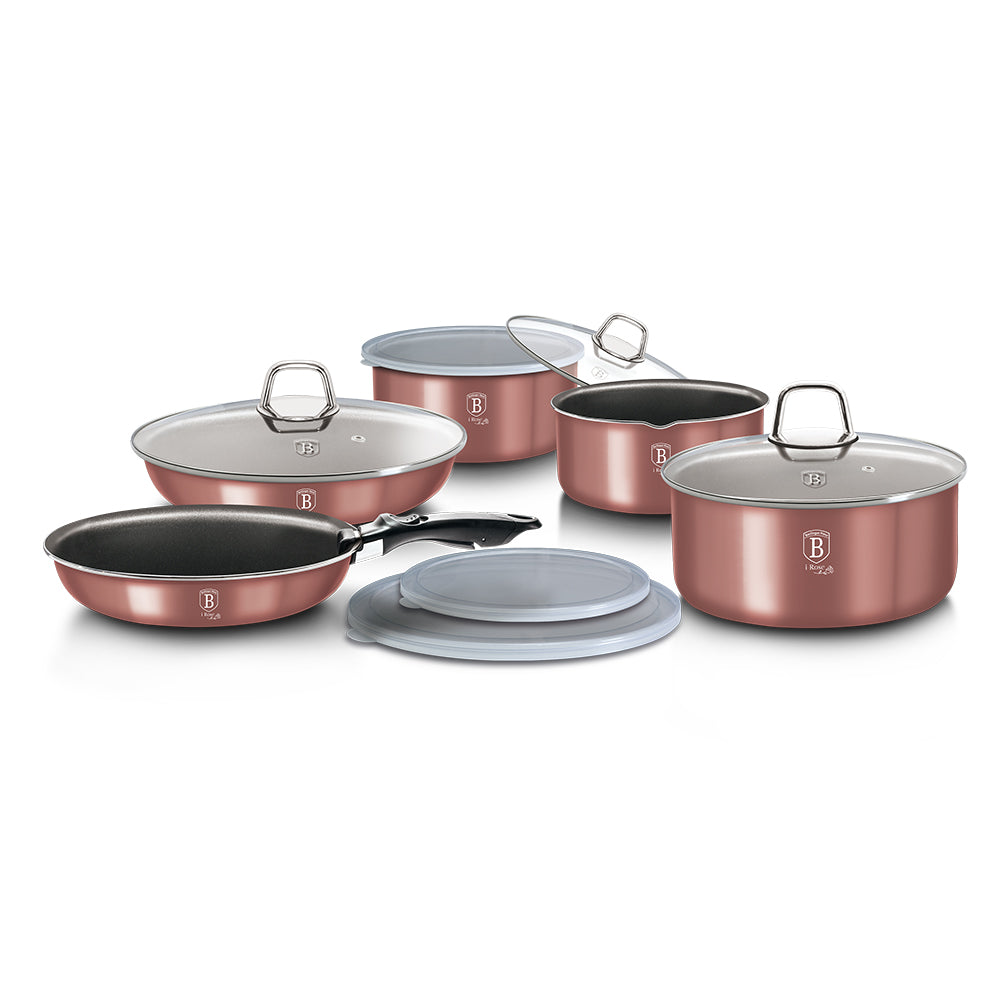 Berlinger Haus, 12 Pcs Cookware Set I-Rose Edition