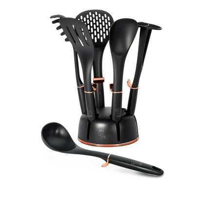 Berlinger Haus, 7Pcs Kitchen Tools Set, Black Rose Collection