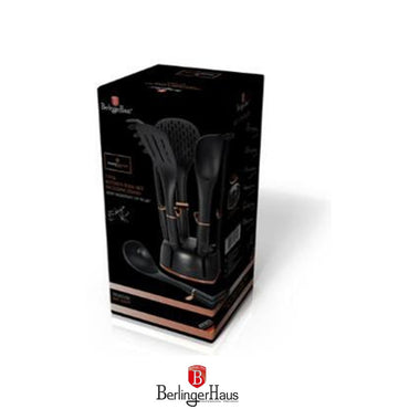 Berlinger Haus, 7Pcs Kitchen Tools Set, Black Rose Collection