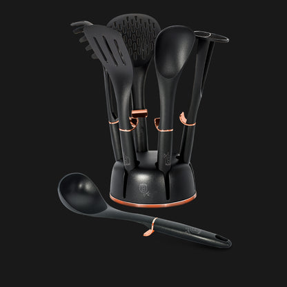 Berlinger Haus, 7Pcs Kitchen Tools Set, Black Rose Collection