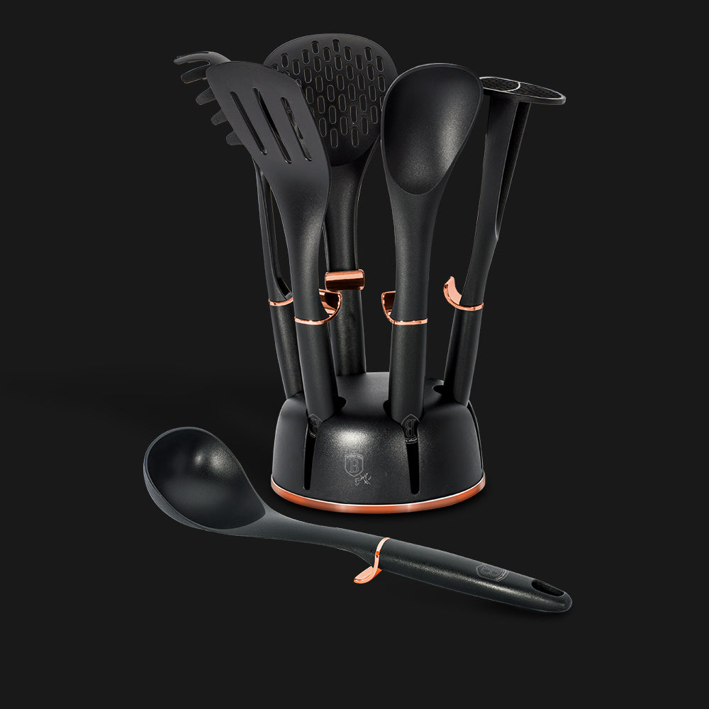 Berlinger Haus, 7Pcs Kitchen Tools Set, Black Rose Collection