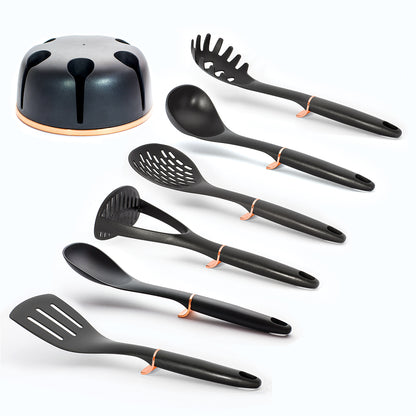 Berlinger Haus, 7Pcs Kitchen Tools Set, Black Rose Collection