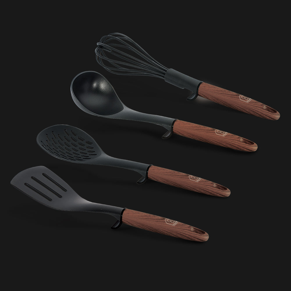 Berlinger Haus, 4 Pcs Kitchen Tool Set, Ebony Rosewood Collection