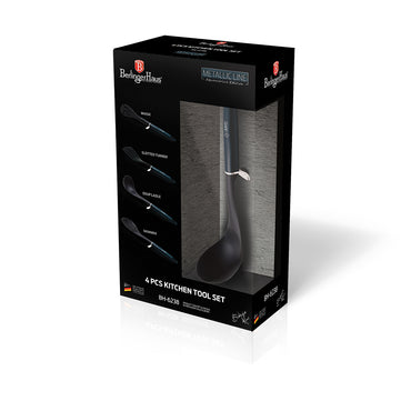 Berlinger Haus, 4 Pcs Kitchen Tool Set, Metallic Line Aquamarine Edition